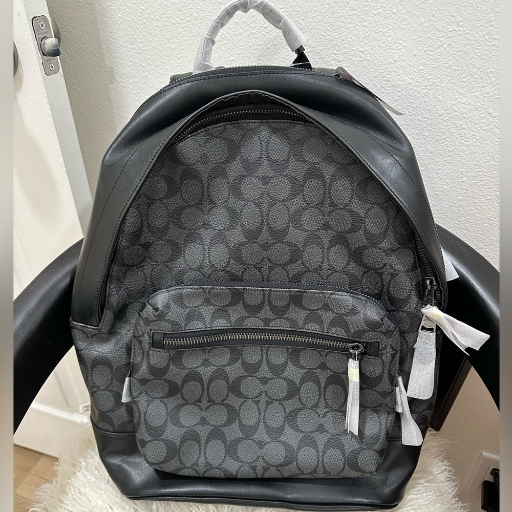 Coach backpack. West Backpack In Signature Canvas - Picture 2 of 3